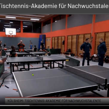 Fernsehbeitrag der Tischtennisakademie vom 25.11.2024